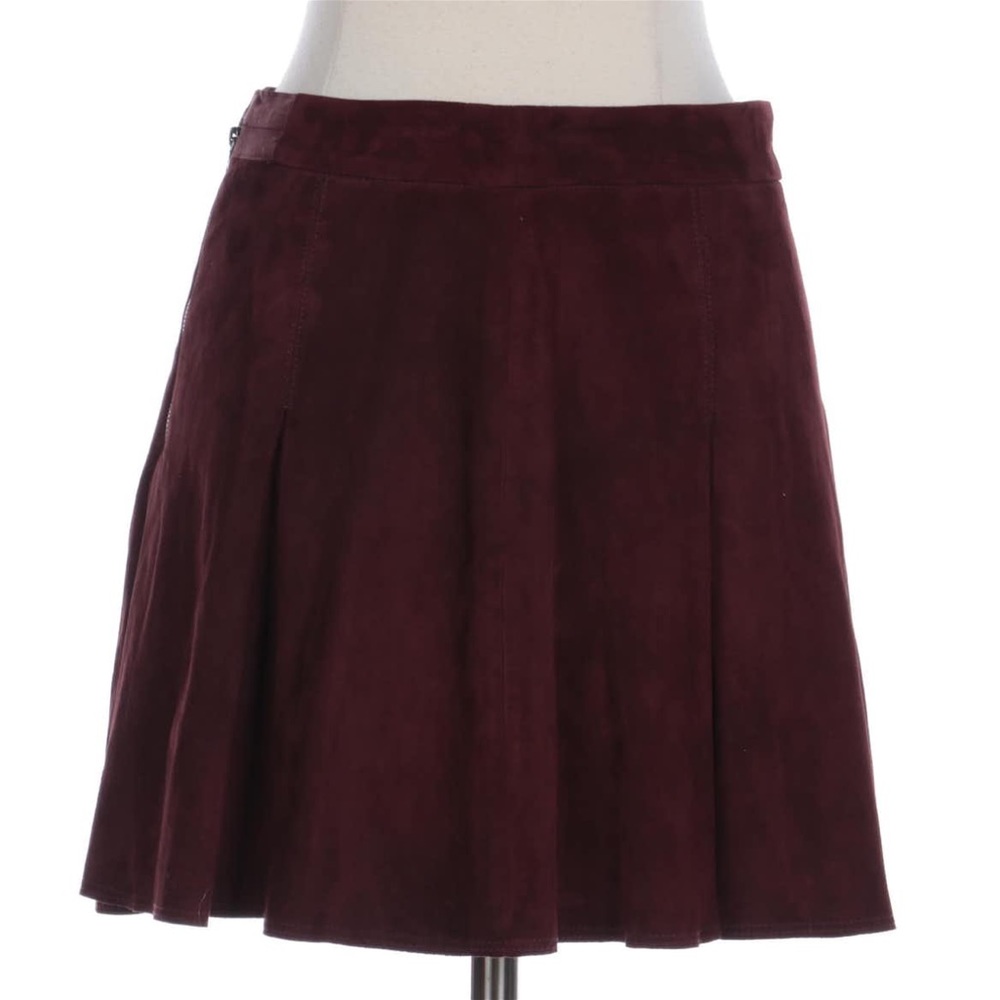 SOLD Alice and Olivia Lee Suede Miniskirt Sz 2